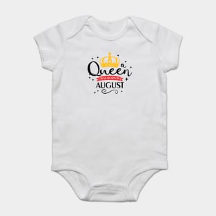 A Queen was Born in August T-Shirt Baby Bodysuit